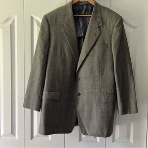 Men's Hickey Freeman 100% Wool Gray Blazer Size 46L